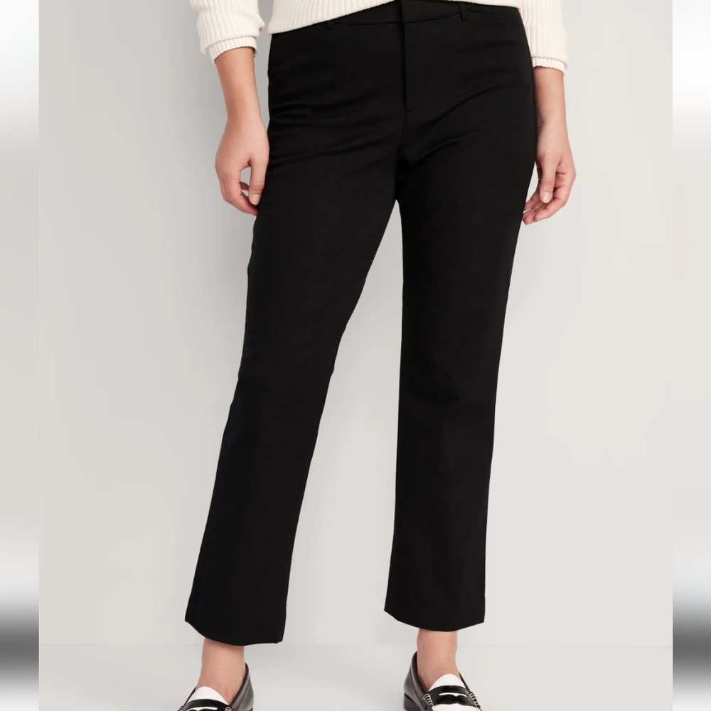 High-Waisted Pixie Straight Pants